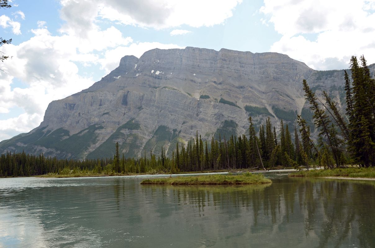 31 Mount Rundle With Bow River From Below Banff Hoodoos In Summer